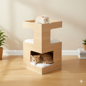 Tiragraffi in legno – mini casetta