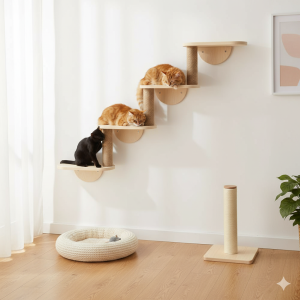 Tiragraffi da parete – legno – avventura – forteresseféline