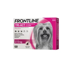 Frontline Tri - Act Spot On - per Cani 2 - 5 kg - 3 Pipette