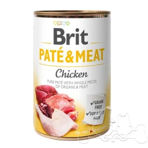 Brit Umido Cane patè e pezzi di Pollo
