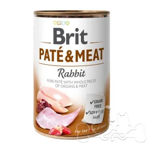 Brit Umido Cane patè e pezzi di Coniglio