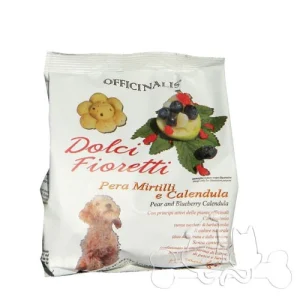 Officinalis Dolci Fioretti Pere Mirtilli e Calendula biscotti per cani