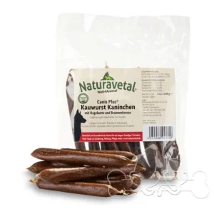 Naturavetal Canis Plus Salsicce di Coniglio Rosa Canina e Crescione Snack per Cani