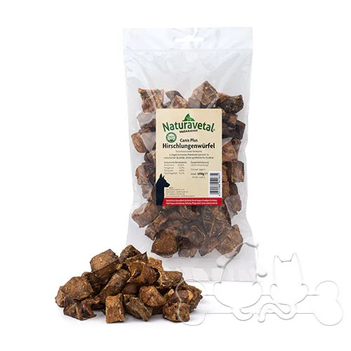 Naturavetal Canis Plus Bocconcini di Polmone di Cervo Snack per Cani - immagine 2