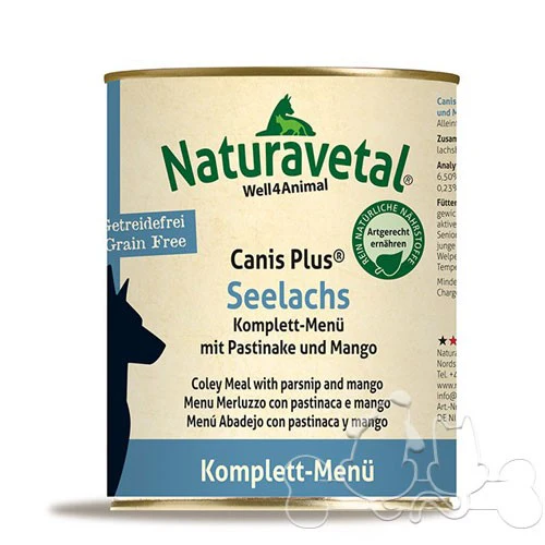 Naturavetal Umido Canis Plus MERLUZZO e Pastinaca Menu Completo Adulti
