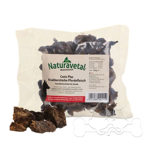 Naturavetal Canis Plus BOCCONI di CARNE di Cavallo Snack per Cani - immagine 2