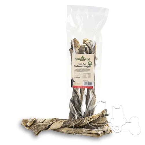 Naturavetal Canis Plus Bastoncini di pelle di Merluzzo Snack per Cani - immagine 2