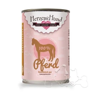 Herzens Hund 100% Cavallo Umido Per Cani