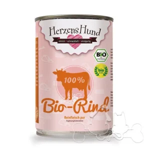 Herzens Hund 100% Manzo Biologico Umido Per Cani