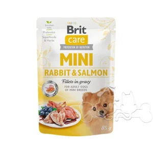 Brit Care MINI Umido Cane Adult Coniglio e Salmone
