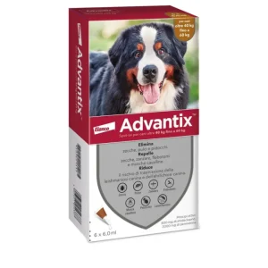 Advantix -  6 Pipette Spot On Antiparassitario Per Cani 40-60 kg - Elanco