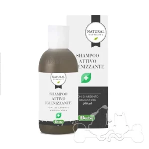 Derbe Shampoo Igienizzante con Ioni di Argento e Argilla Nera per Cani
