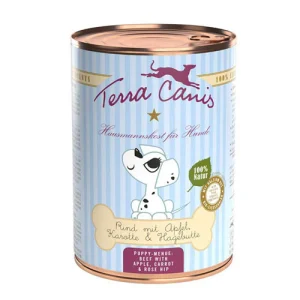 Terra Canis PUPPY Manzo con Mela, Carote e Rosa Canina Umido Per Cuccioli