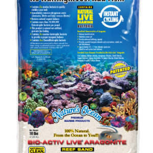 NATURAL WHITE Sabbia Viva Premium LIVE Aragonite Sand for Aquariums 9,07 Kg