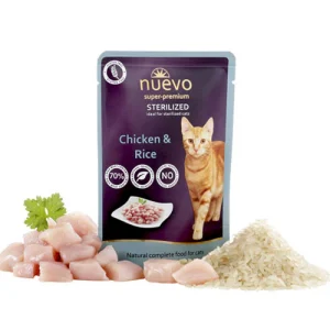 Nuevo Sterilized Pollo e Riso Bustine Umido Gatto