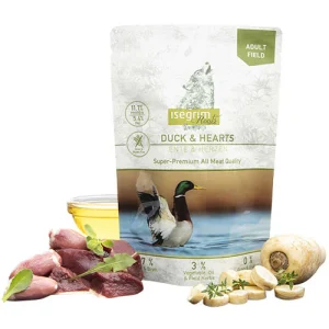 Isegrim Roots Anatra e Cuori di Pollo Umido Cane