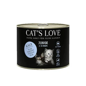 Cat's Love Umido Gatto Junior Vitello e Manzo con Guscio d'Uovo
