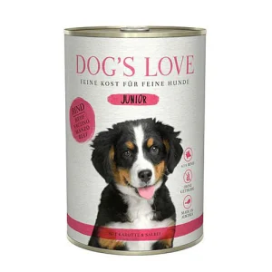 Dog's Love Umido Cane Junior Manzo con Carote e Salvia