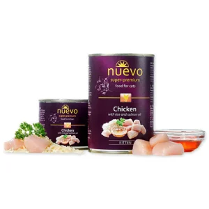 Nuevo KITTEN Pollo e Riso Umido Gatto