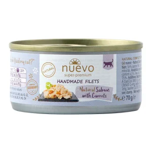 Nuevo Filetti di Salmone con Carote AL NATURALE Umido Gatto