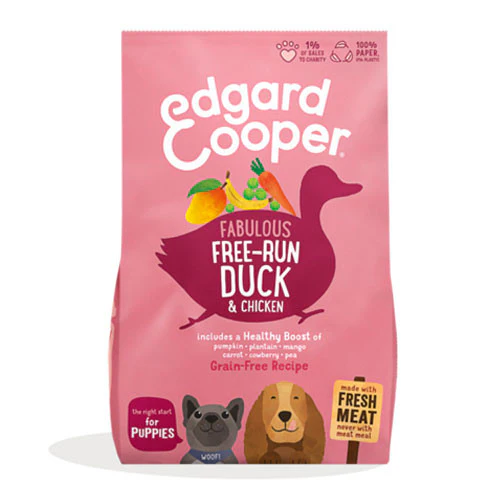 Edgard & Cooper Cane Puppy Anatra Pollo Banana e Mango