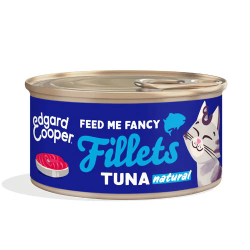 Edgard & Cooper Umido Gatto SFILACCETTI di Tonno Fresco in Brodo di Pesce