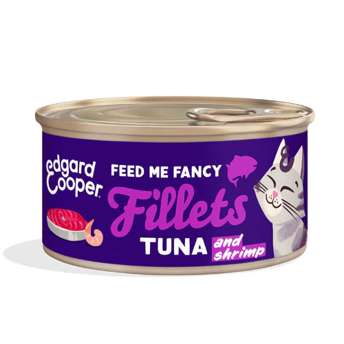 Edgard & Cooper Umido Gatto SFILACCETTI di Tonno Fresco e GAMBERETTI in Brodo di Pesce - immagine 2