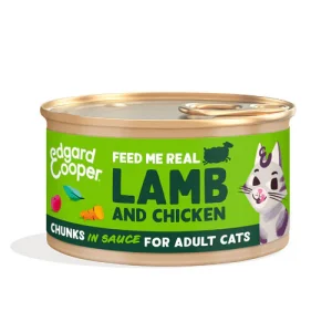 Edgard & Cooper Umido Gatto Adult Agnello e Pollo BOCCONCINI IN SALSA