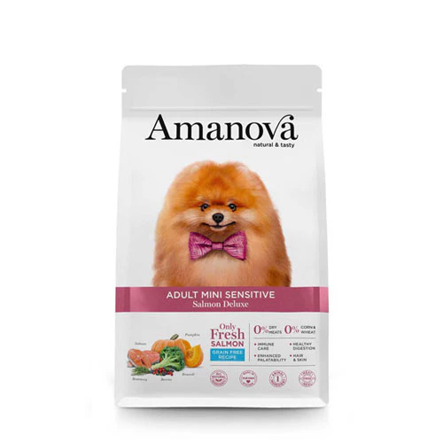 Amanova MINI Adult Sensitive Deluxe Salmone per Cani