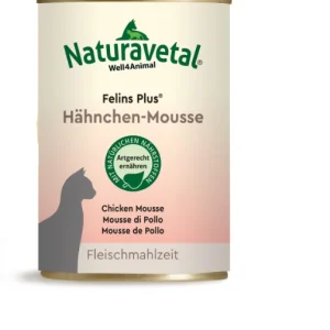 Naturavetal Umido Felins Plus Mousse di Pollo per Gatti