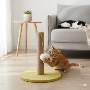 Tiragraffi a torre in sisal e lino fai da te – modello clawmaster