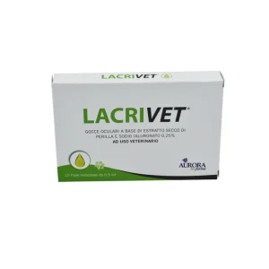 Aurora Biofarma - Lacrivet Gocce Oculari - 10 Fiale da 0,5 ml - ad Uso Animale