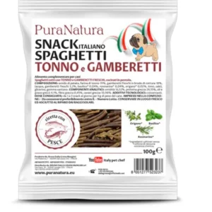 Officinalis Spaghetti Tonno e Gamberetti Snack per Cani