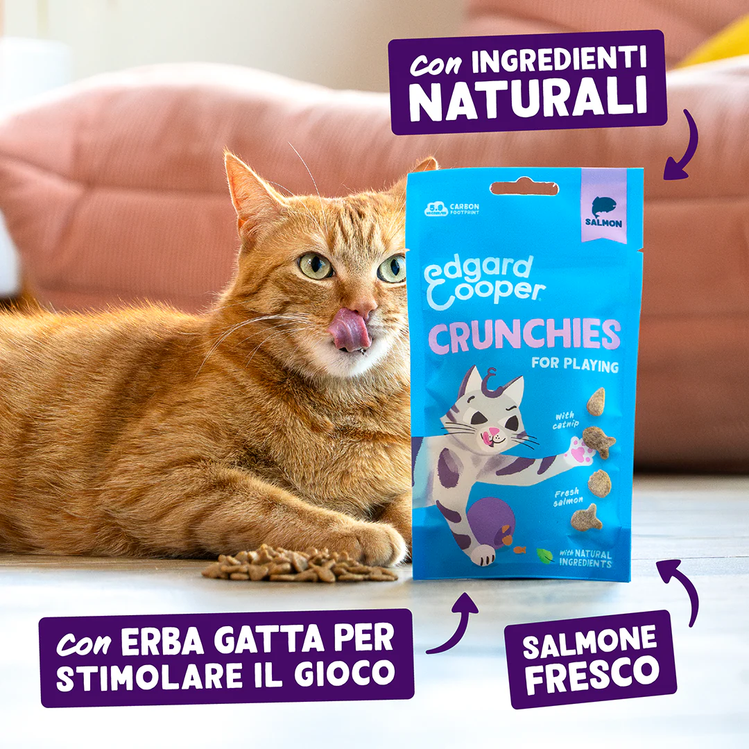 Edgard & Cooper Biscottini CRUNCHIES di Salmone Snack per GATTI - immagine 7