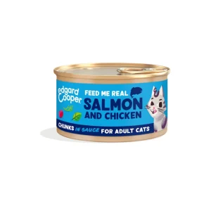 Edgard & Cooper - Cat Adult Grain Free Salmone e Pollo Bocconcini in Salsa 85 g
