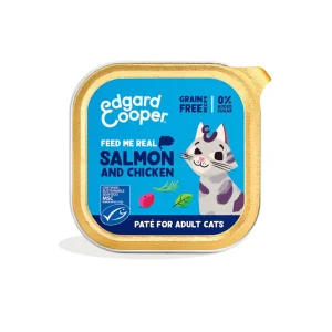 Edgard & Cooper - Cat Adult Grain Free Salmone e Pollo Patè 85 g