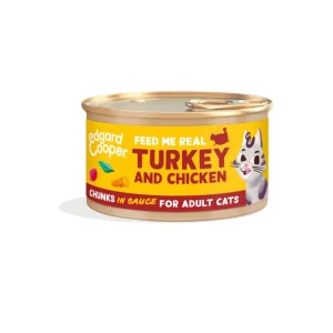 Edgard & Cooper - Cat Adult Grain Free Tacchino e Pollo Bocconcini in Salsa 85 g