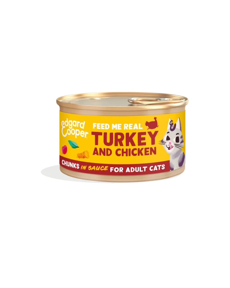 Edgard & Cooper - Cat Adult Grain Free Tacchino e Pollo Bocconcini in Salsa 85 g