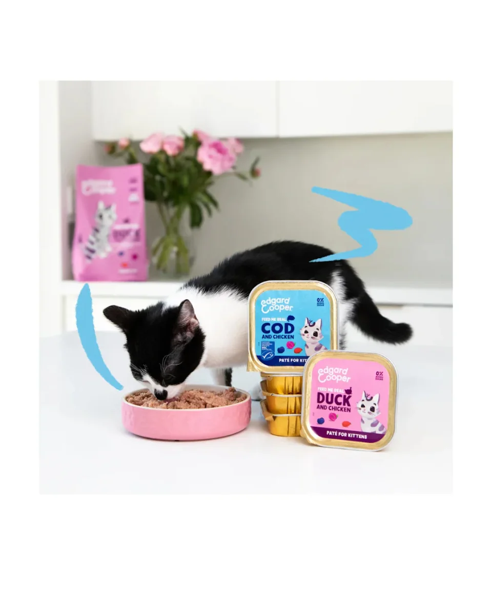 Edgard & Cooper - Cat Kitten Grain Free Patè Anatra e Pollo 85 g - immagine 4