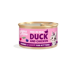 Edgard & Cooper - Cat Kitten Grain Free Anatra e Pollo Bocconcini in Salsa 85 g