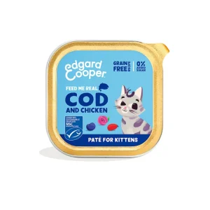 Edgard & Cooper - Cat Kitten Grain Free Patè Merluzzo e Pollo 85 g
