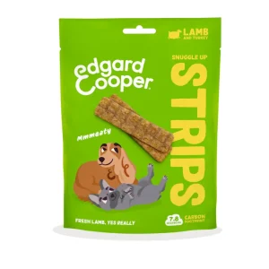 Edgard & Cooper - Dog Adult Grain Free Snack Striscette - Agnello e Tacchino 75 g