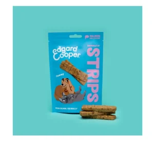 Edgard & Cooper - Dog Adult Grain Free Snack Striscette - Salmone e Polllo 75 g