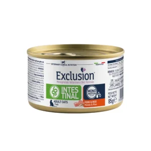 Exclusion - Veterinary Diet Gatto Intestinal - Maiale e Riso 85gr