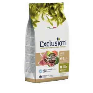 Exclusion - Mediterraneo Monoproteico Noble Grain Adult Small Breed - Agnello 2kg