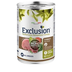 Exclusion - Mediterraneo Monoproteico Noble Grain Dog Adult All Breed - Tacchino 400g