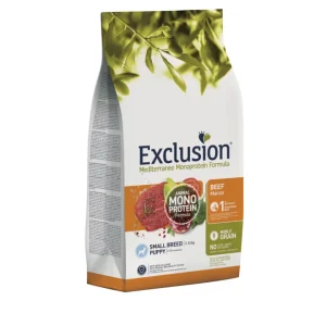 Exclusion - Mediterraneo Monoproteico Noble Grain Puppy Small Breed - Manzo 500gr