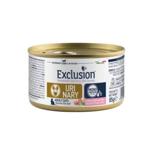 Exclusion - Veterinary Diet Gatto Urinary Stress - Maiale Piselli e Riso 85gr