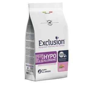 Exclusion - Veterinaty Diet Hypoallergenic puppy Maiale e Piselli 2kg
