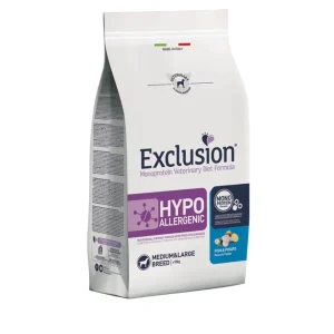 Exclusion - Veterinary Diet Hypoallergenic Adult Medium e Large - Pesce e Patate 12kg